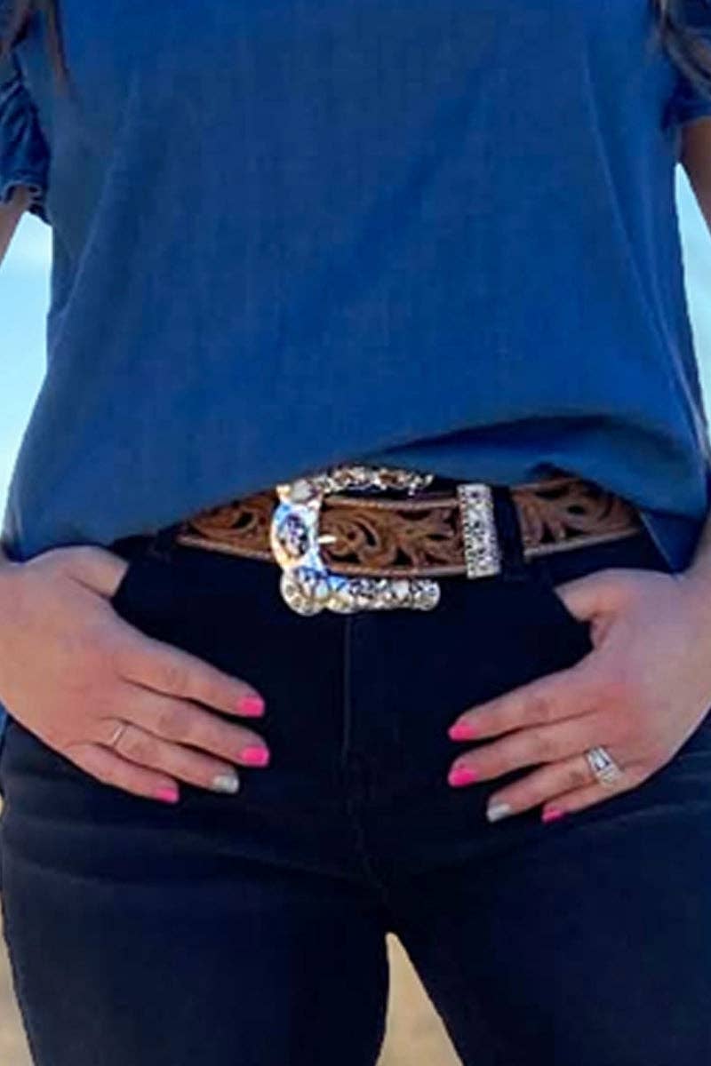 Sterling Kreek - Buckle Up Belt Buckle White