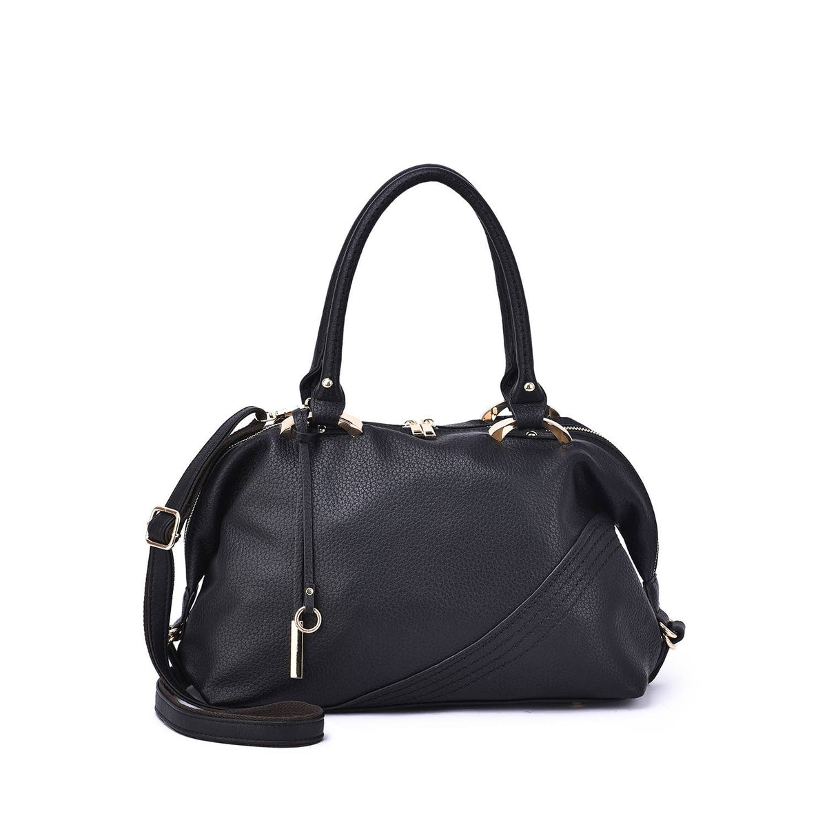 Sam Dual Handle Satchel - Mistyrose