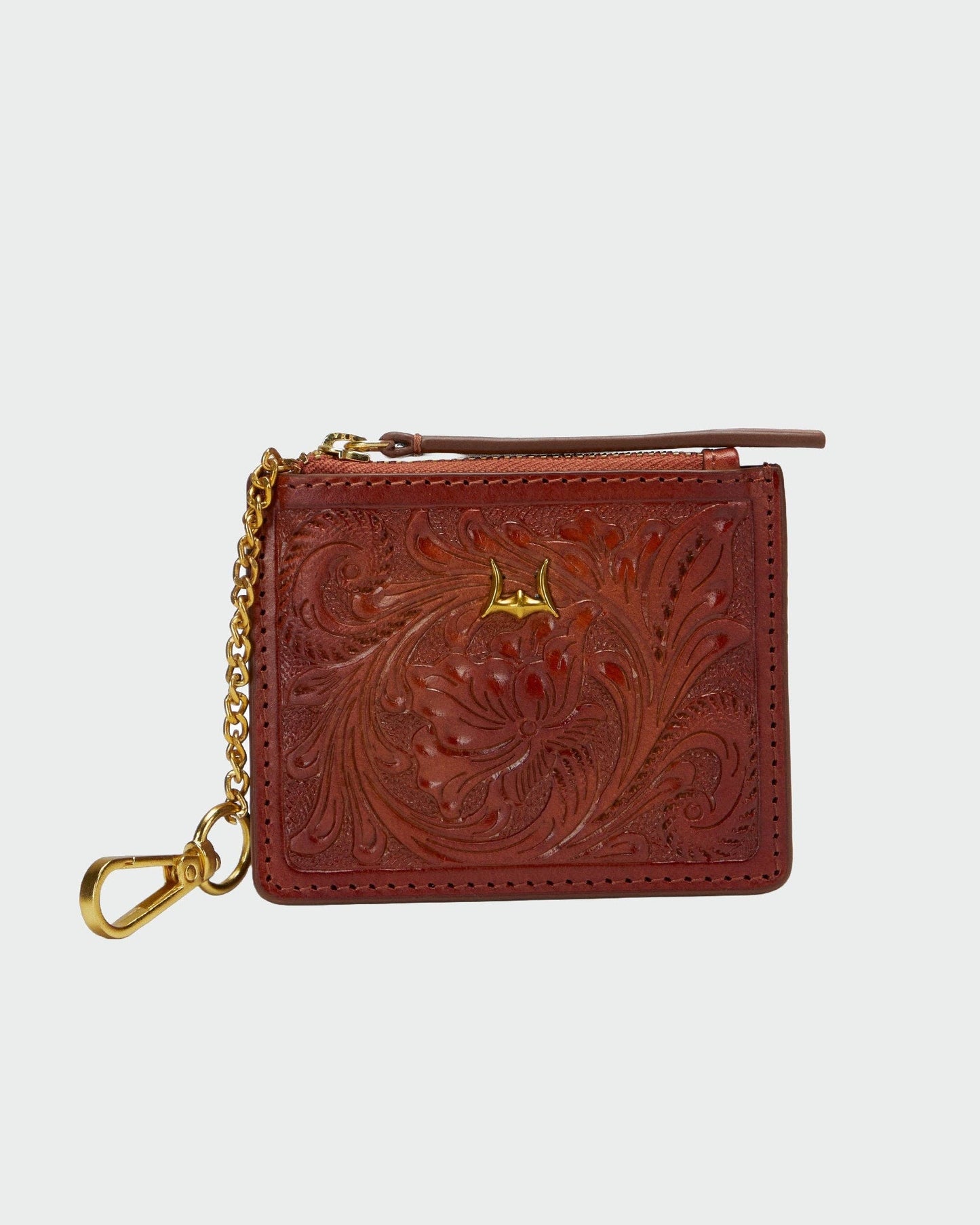 Loyal West - Sophia Credit Card Holder In Handtooled Leather