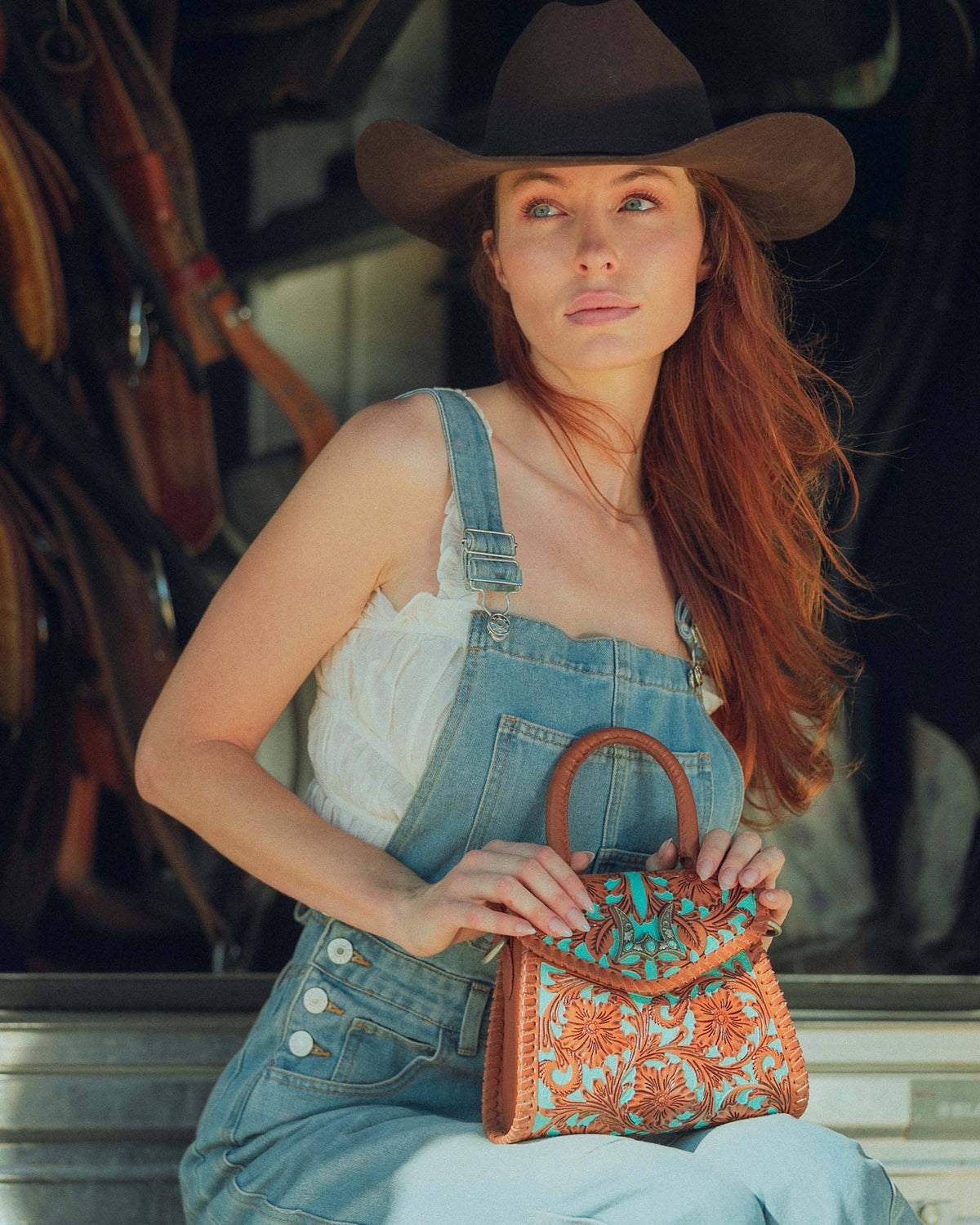 Loyal West Leon Mini Handle Purse - Whiskey & Water - Single