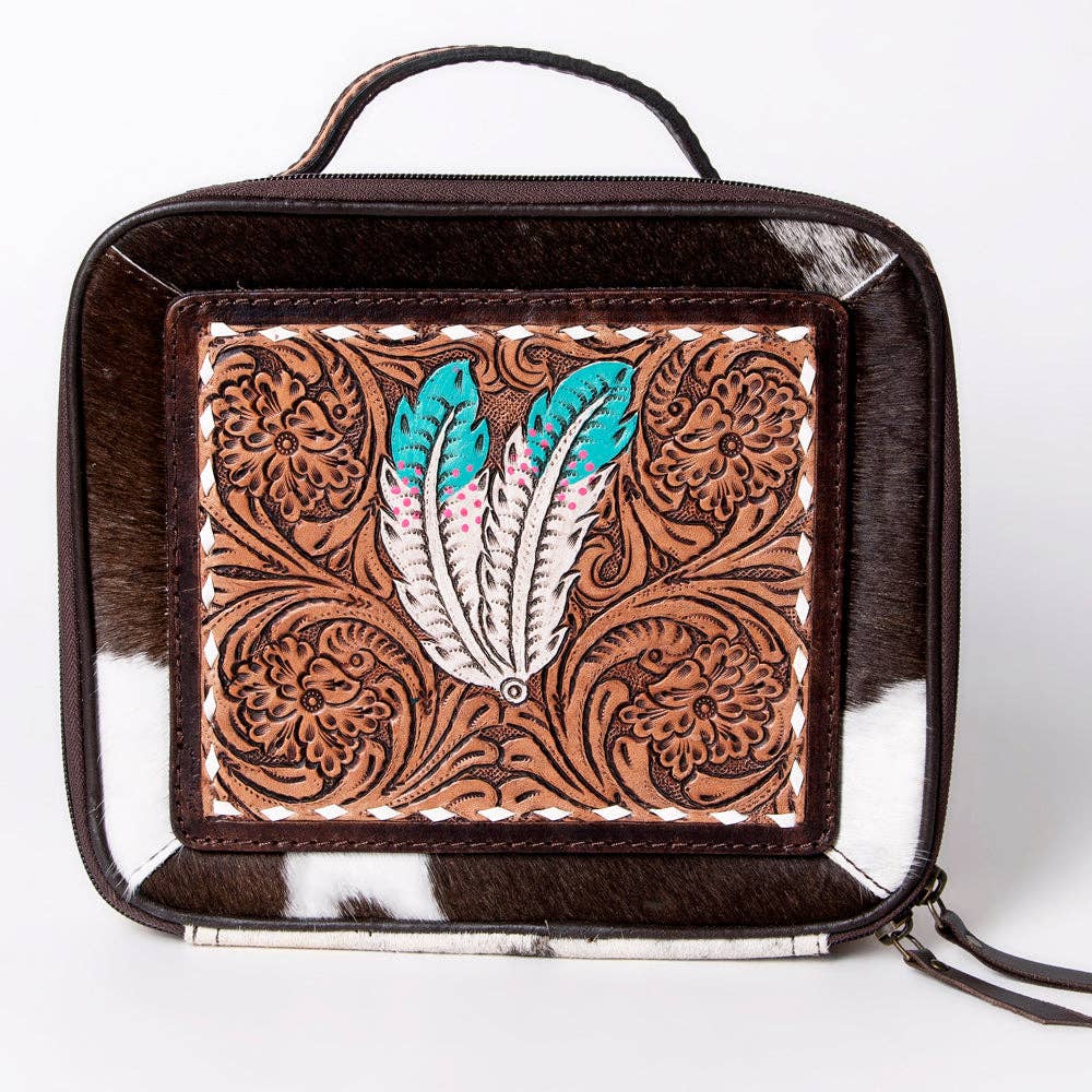 American Darling Jewelry Case Genuine Western Leather Women Bag Jane - ADBGA300J