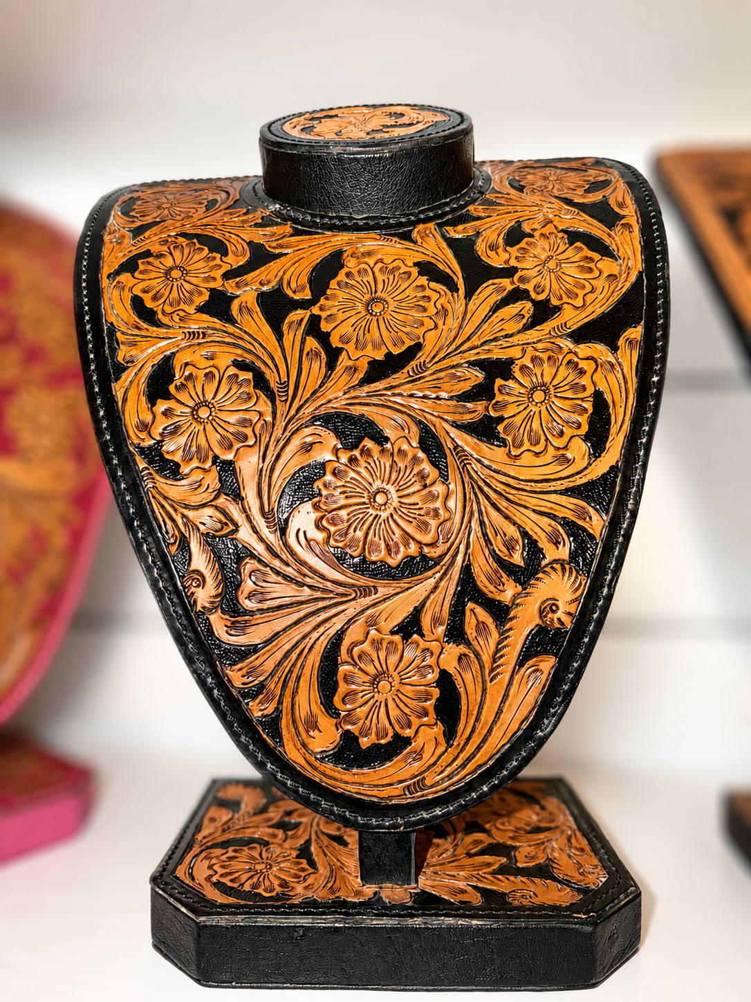 Tooled Necklace Bust