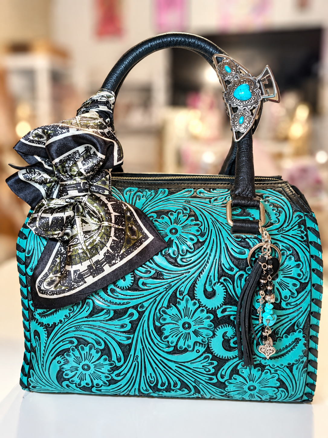Glitter & Grit exclusive medium branded bag with accessories included!