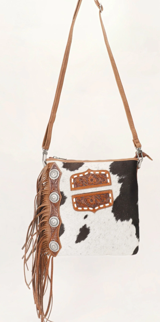 Ranch Queen Cowhide Tassle Bag