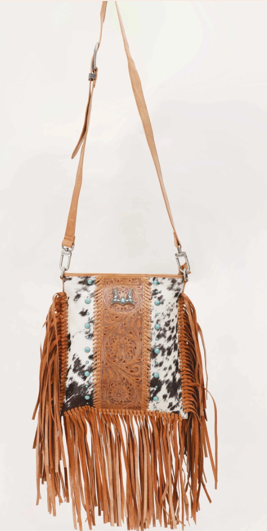 Tucson Cowhide Tassle Bag
