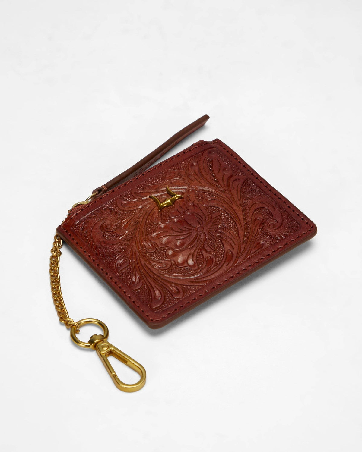 Loyal West - Sophia Credit Card Holder In Handtooled Leather