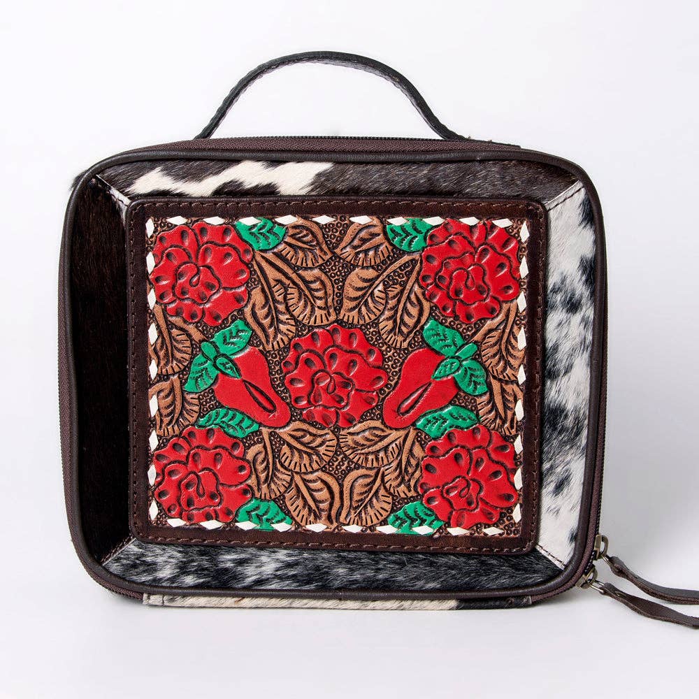 American Darling Jewelry Case Genuine Western Leather Women Bag Jane - ADBGA300J