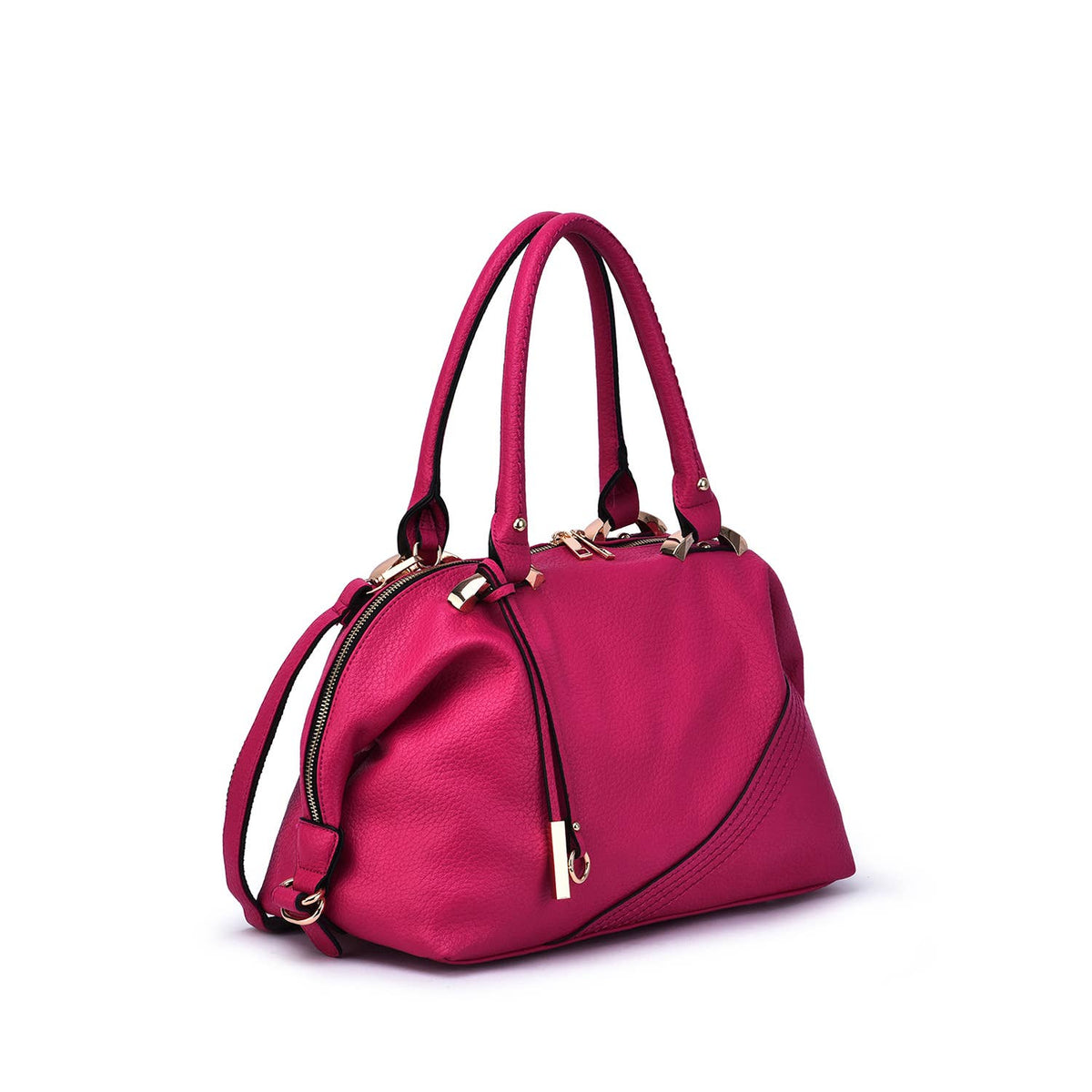 Sam Dual Handle Satchel - Mistyrose