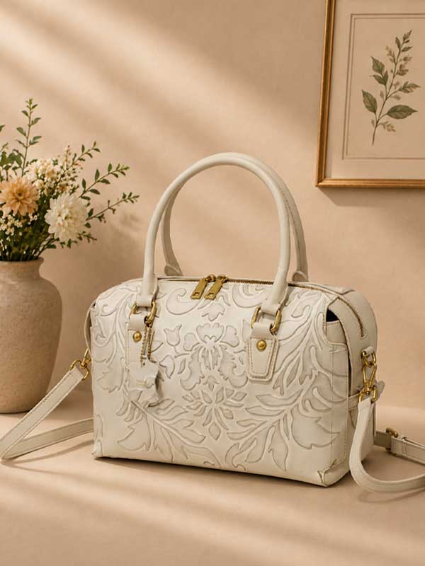 Genuine Tooled Embossed Chesunt Brown
