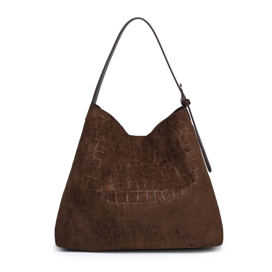 Moda Luxe - Neve Croco Tote - Chocolate