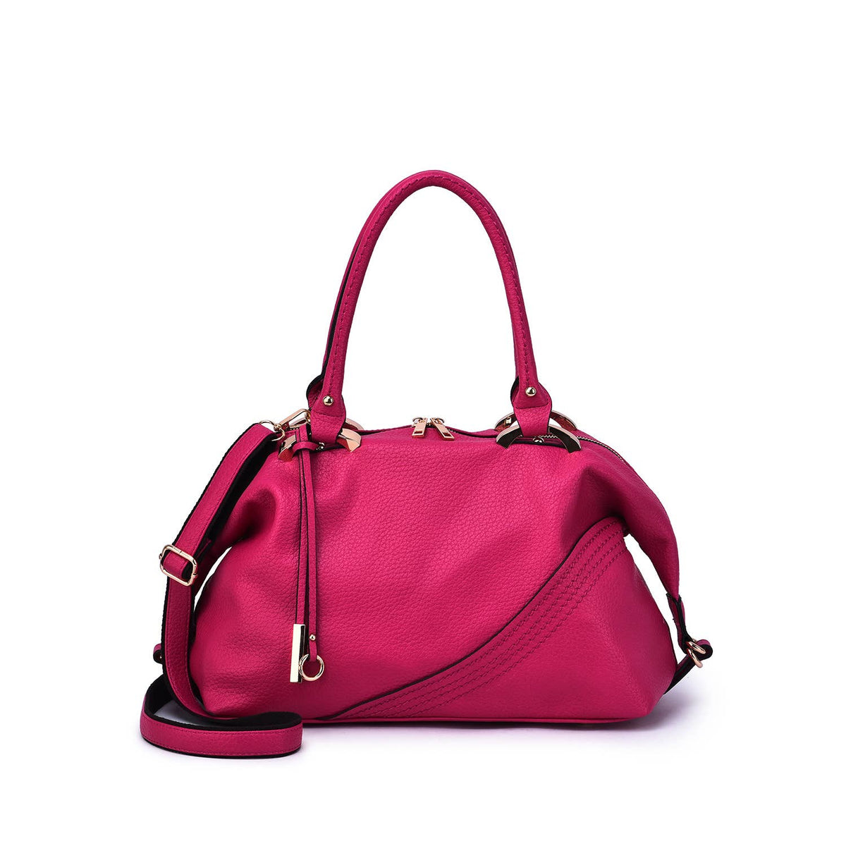 Sam Dual Handle Satchel - Mistyrose