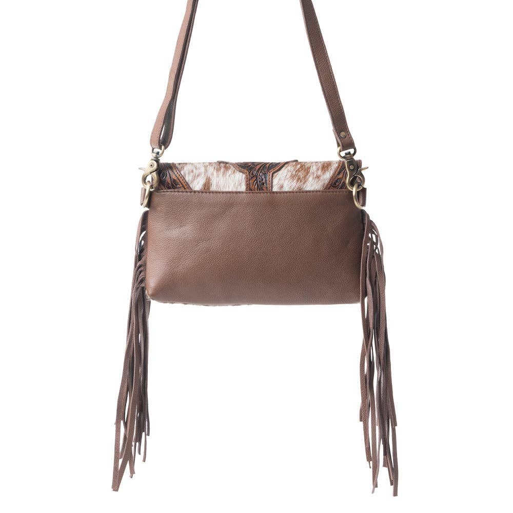 Myra Bag - Stonedrop Ridge Crossbody Bag In  Honey Chocolate - Honey Chocolate / Single