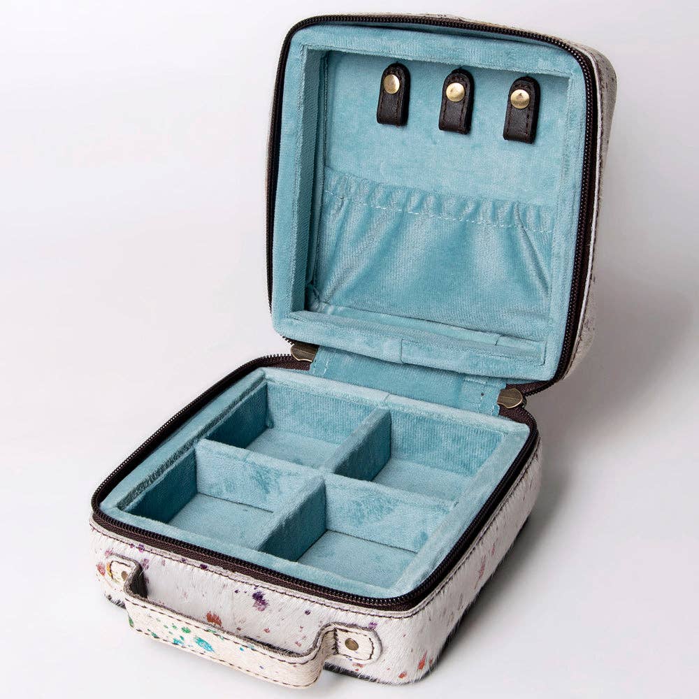 LS Western - LC-ADBGA312 Jewelry Case Genuine Western Leather Women Bag - ADBGA312B
