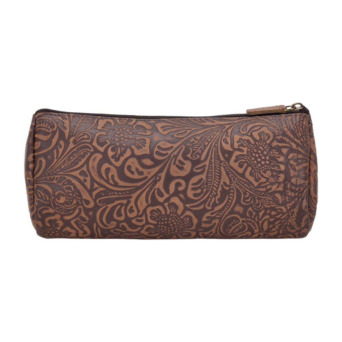 Myra Bag - Sandy Multi Pouch in brown with embossed leather - Brown