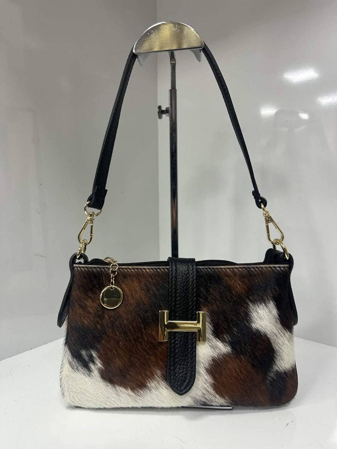 JIJOU CAPRI - L0490 Bag 9.8in 6 Color Options - Cow Print