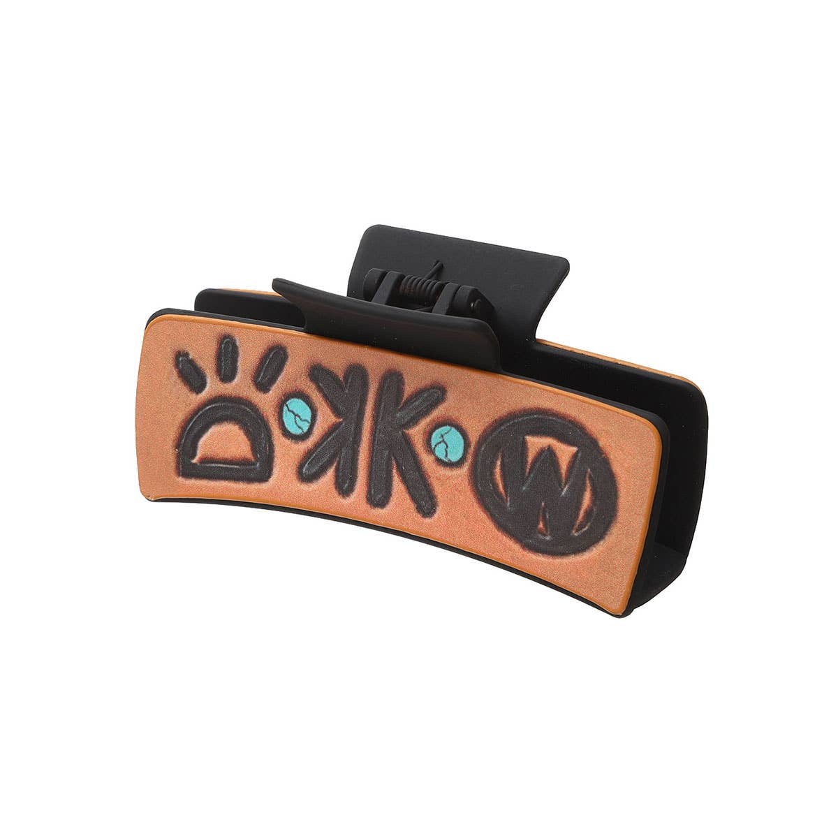 ACCITY - Western Leather Hair Claw - Cactus Butterfly Clip_CWASC1625 - TYPE4 / (OS) 1