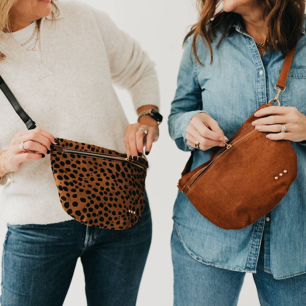Pretty Simple - Hair On Hide Westlyn Bum Bag - Black