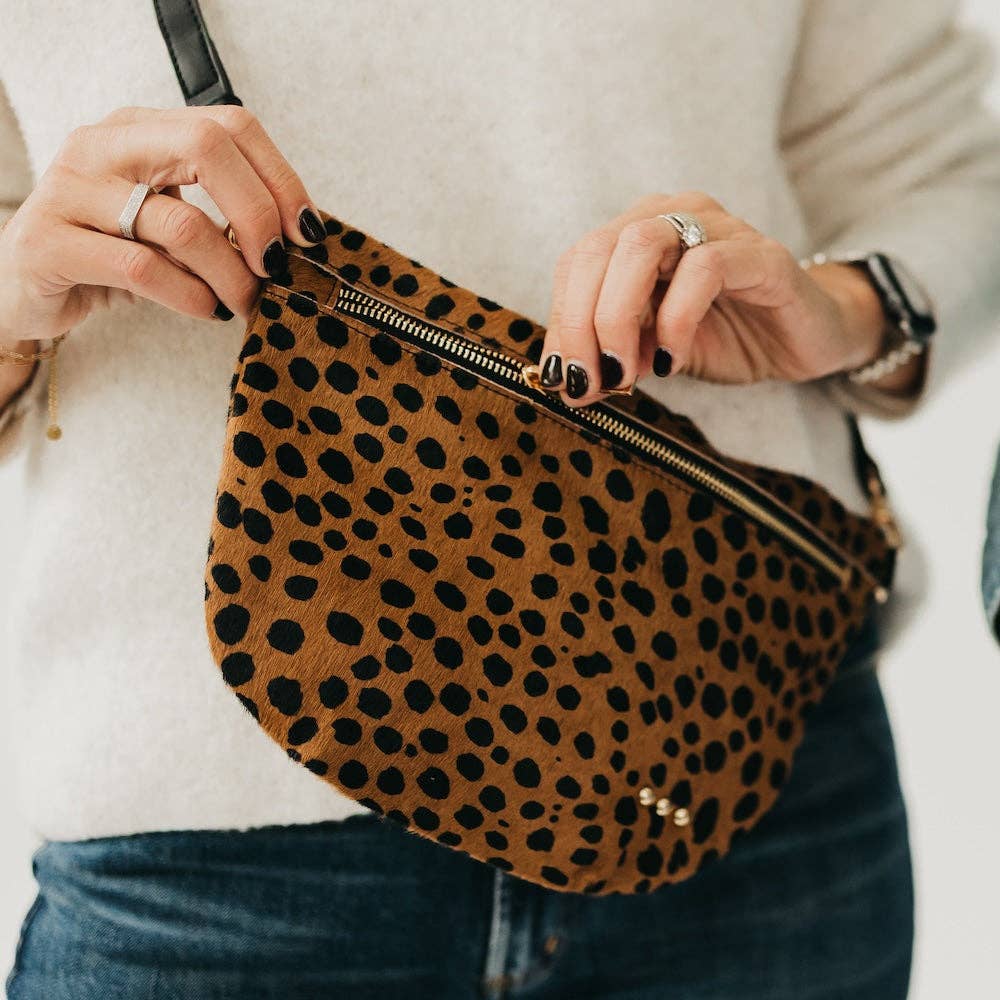 Pretty Simple - Hair On Hide Westlyn Bum Bag - Black