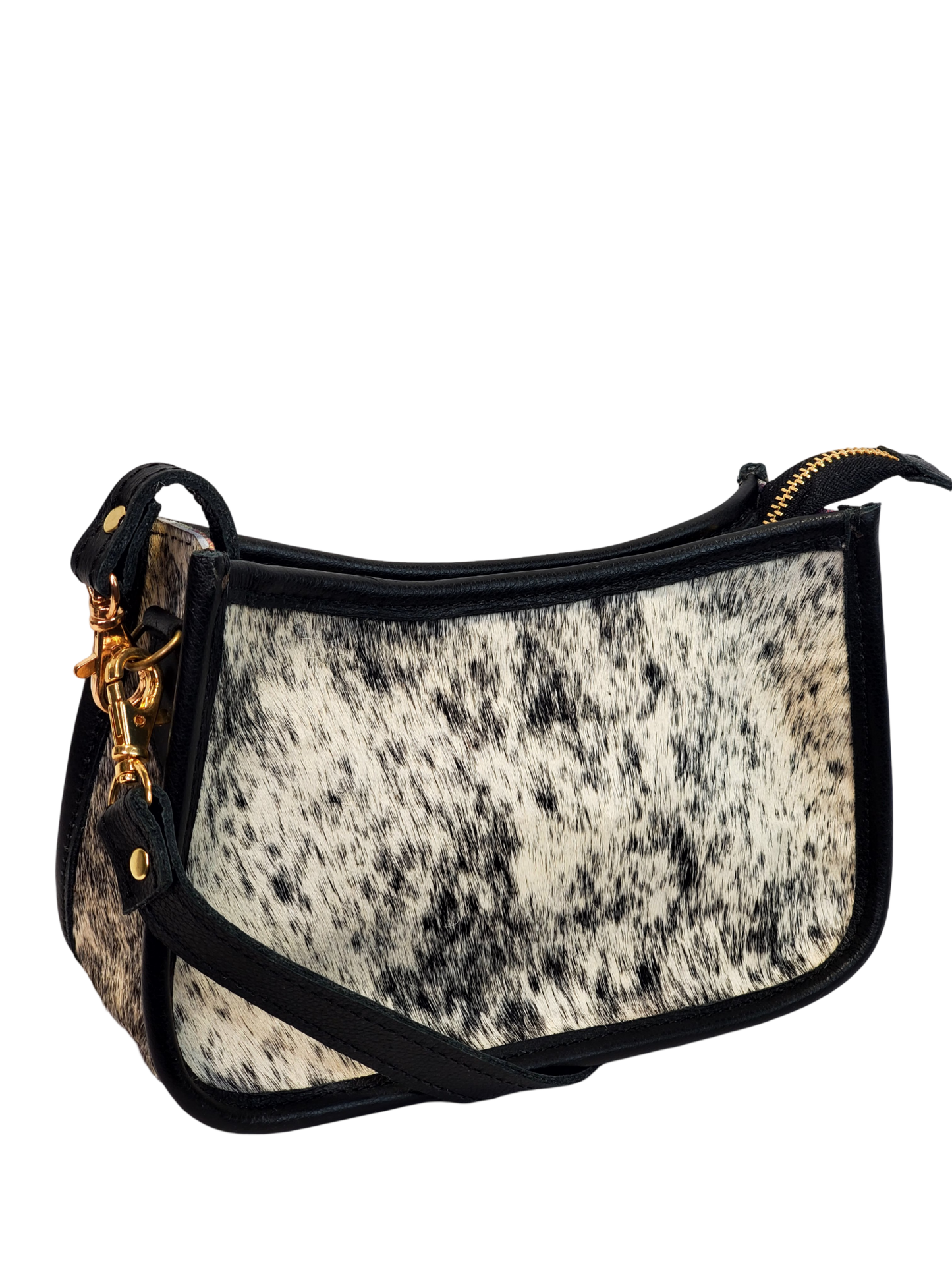 Charlie Leather - Nora Mini Handbag & Crossbody  - Gold Fur