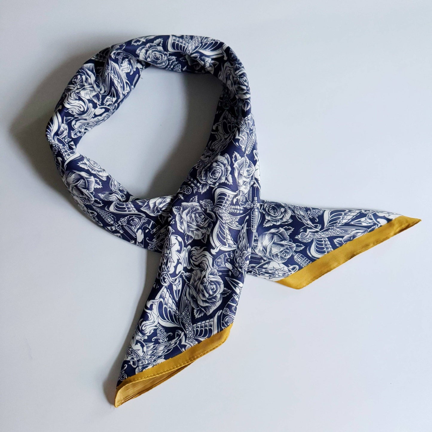 Ellison+Young - Silky Muse Satin Square Scarf - Chic Silky Scarf For Hair, Neck, Or Bag Styling - Polka Dots