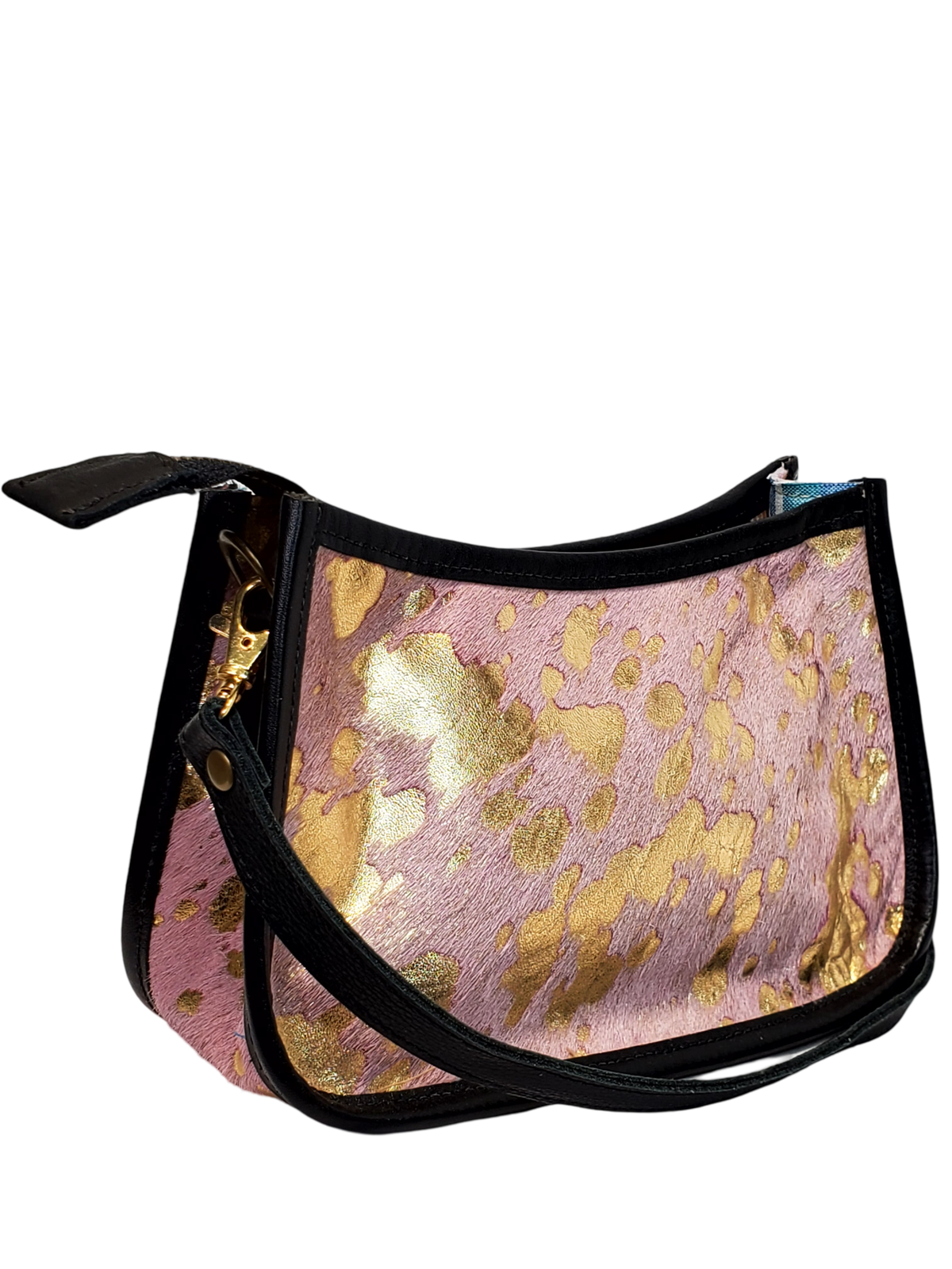 Charlie Leather - Nora Mini Handbag & Crossbody  - Gold Fur