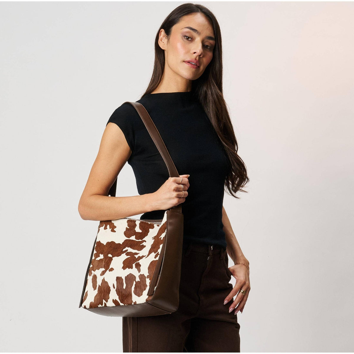Moda Luxe - Shania Hobo - Brown Cow