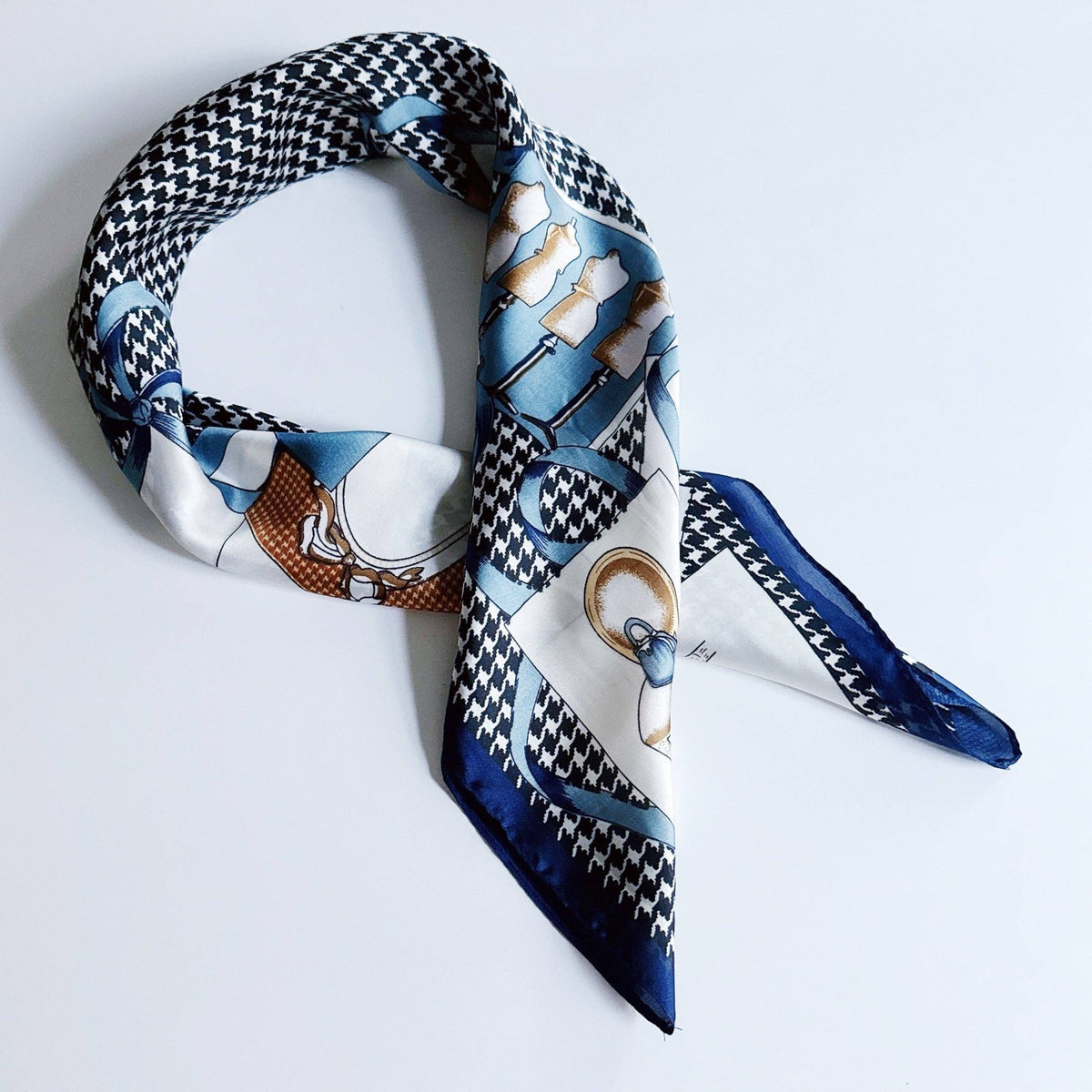 Ellison+Young - Silky Muse Satin Square Scarf - Chic Silky Scarf For Hair, Neck, Or Bag Styling - Zebra Muse