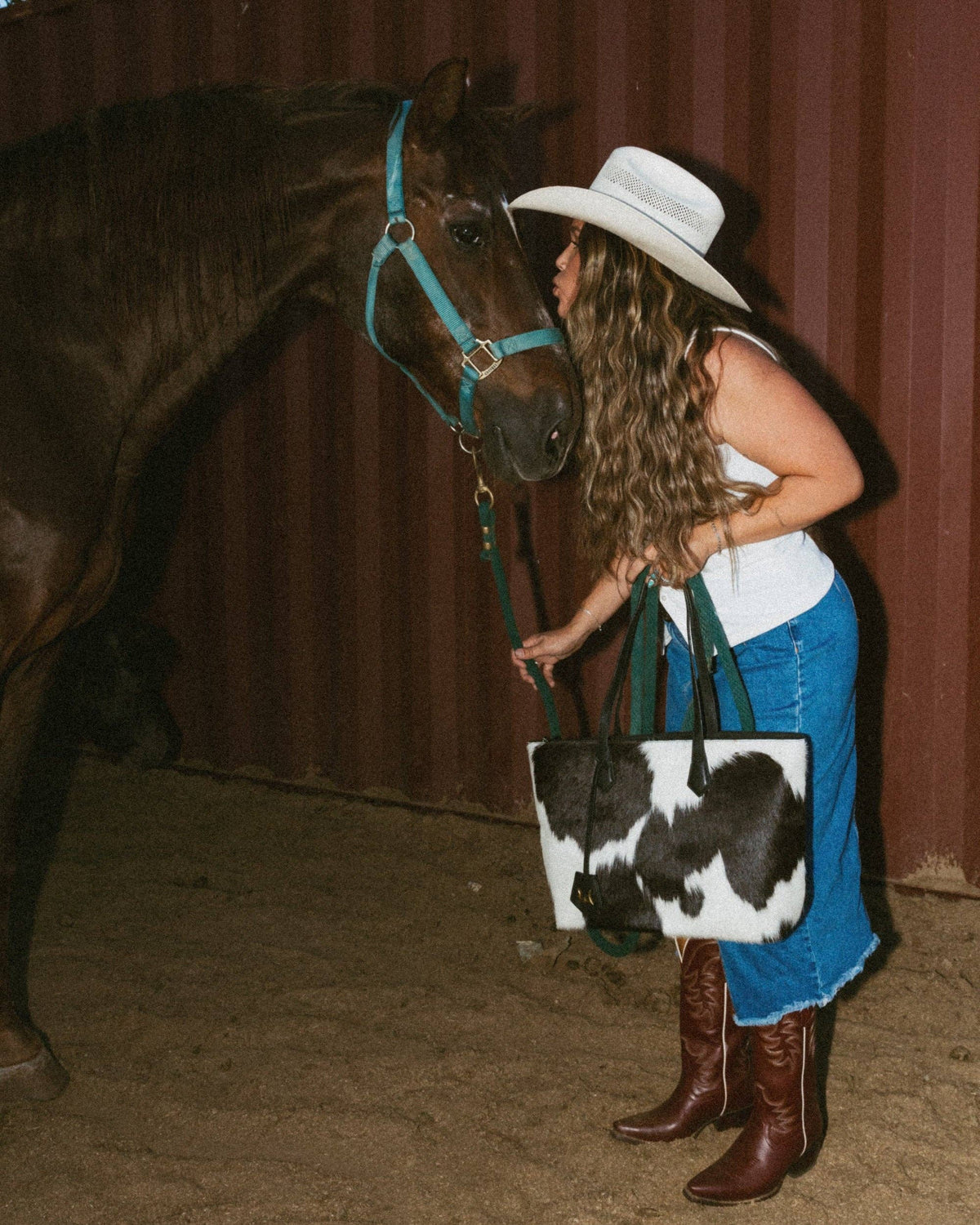 Loyal West - California Poppy Large Bag Black And White