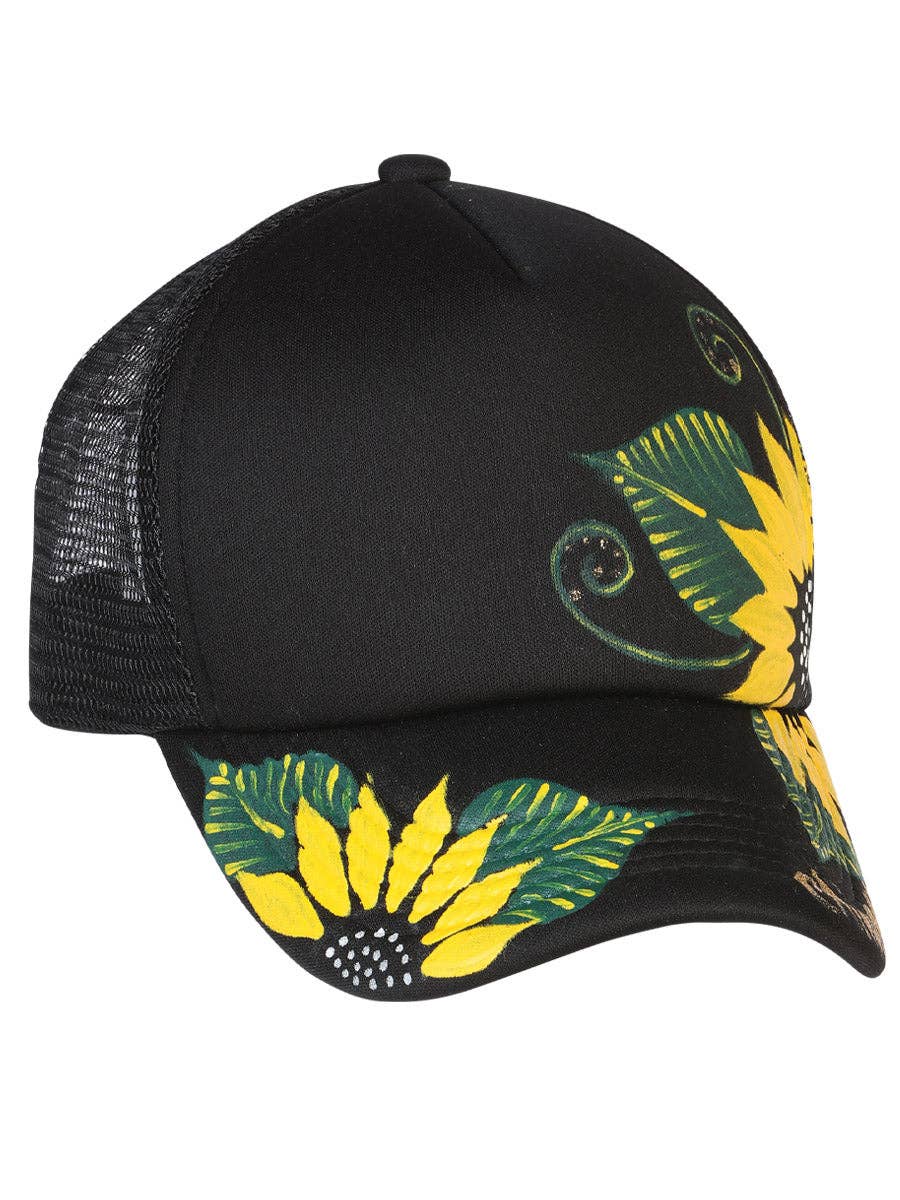El General Western Wear - Artisanal Hand Painted Cap 60% Polyester, 40% Nailon Black 602671 - DAMA / PZA
