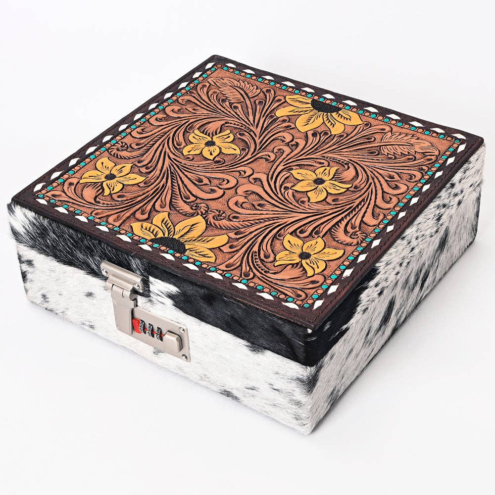American Darling Jewelry Case Genuine Western Leather Women Bag Jane - ADBGA300J