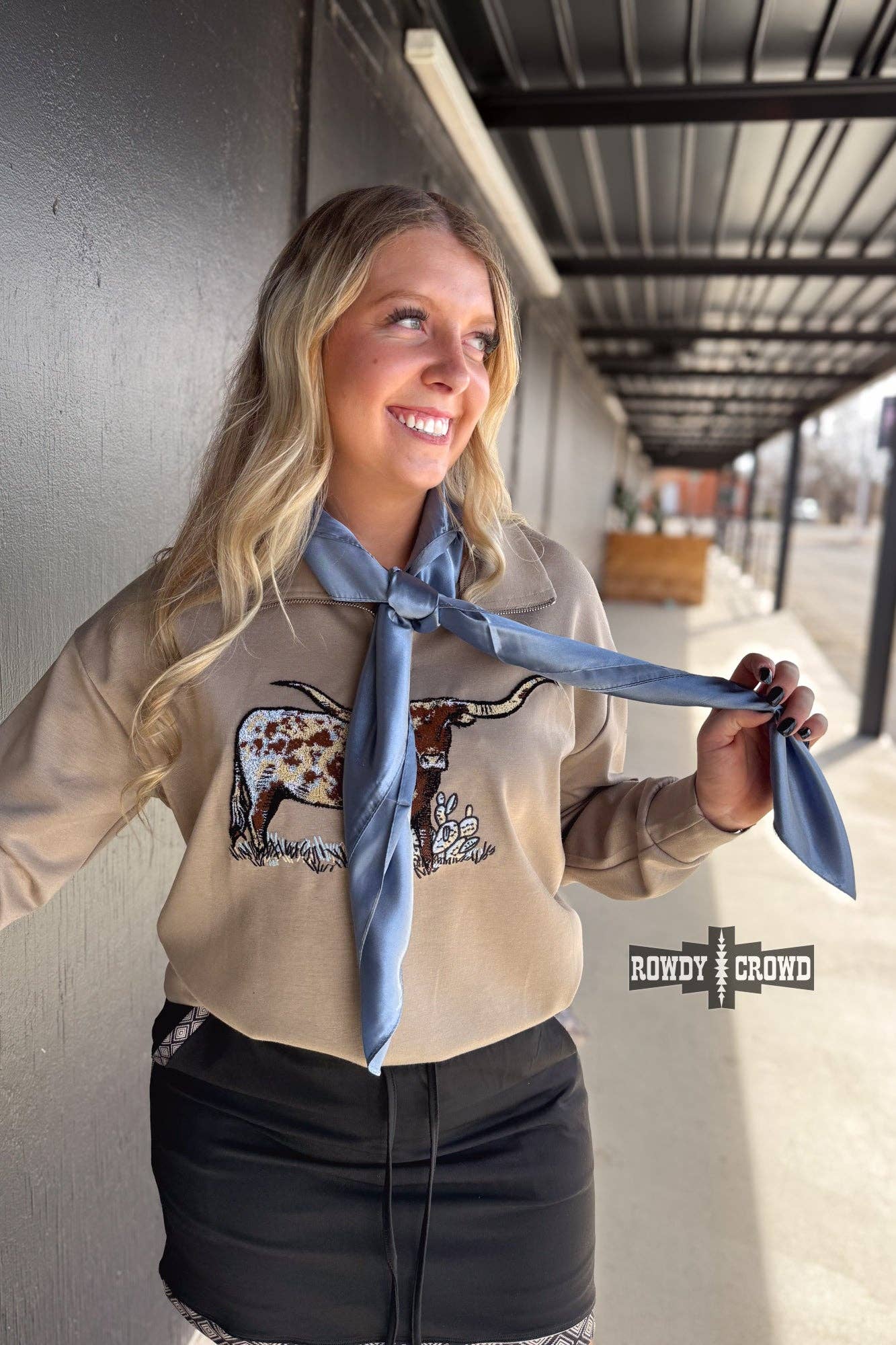 Rowdy Crowd Clothing - Wynonna Wild Rags/ Scarves - Black