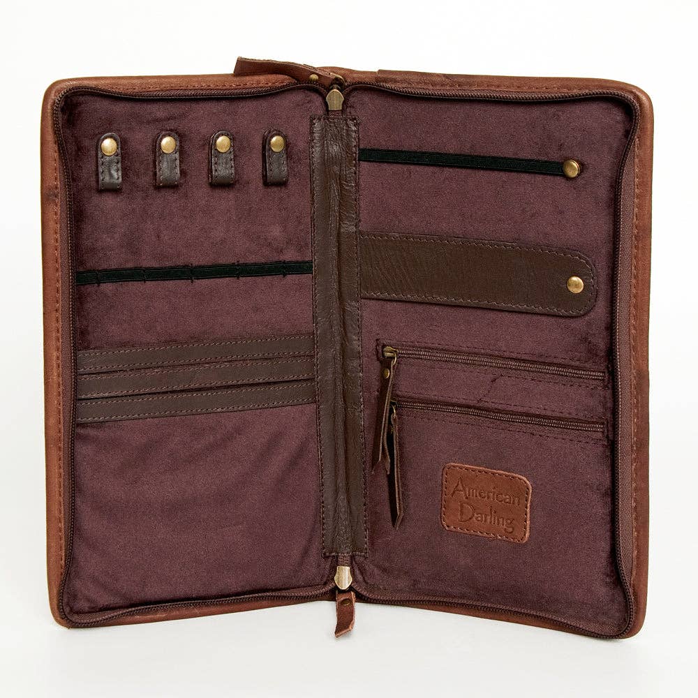 American Darling Jewelry Case Genuine Western Leather Women Bag - ADBGA246A