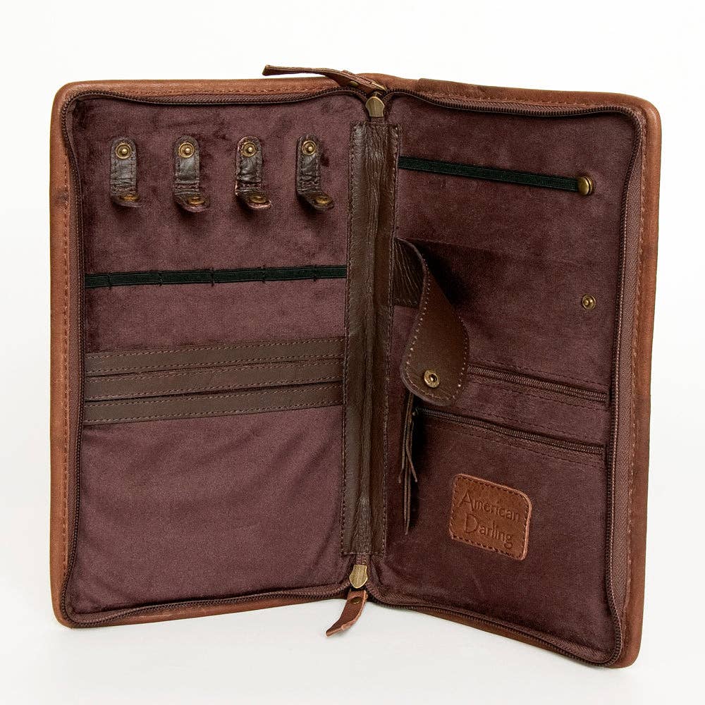 American Darling Jewelry Case Genuine Western Leather Women Bag - ADBGA246A