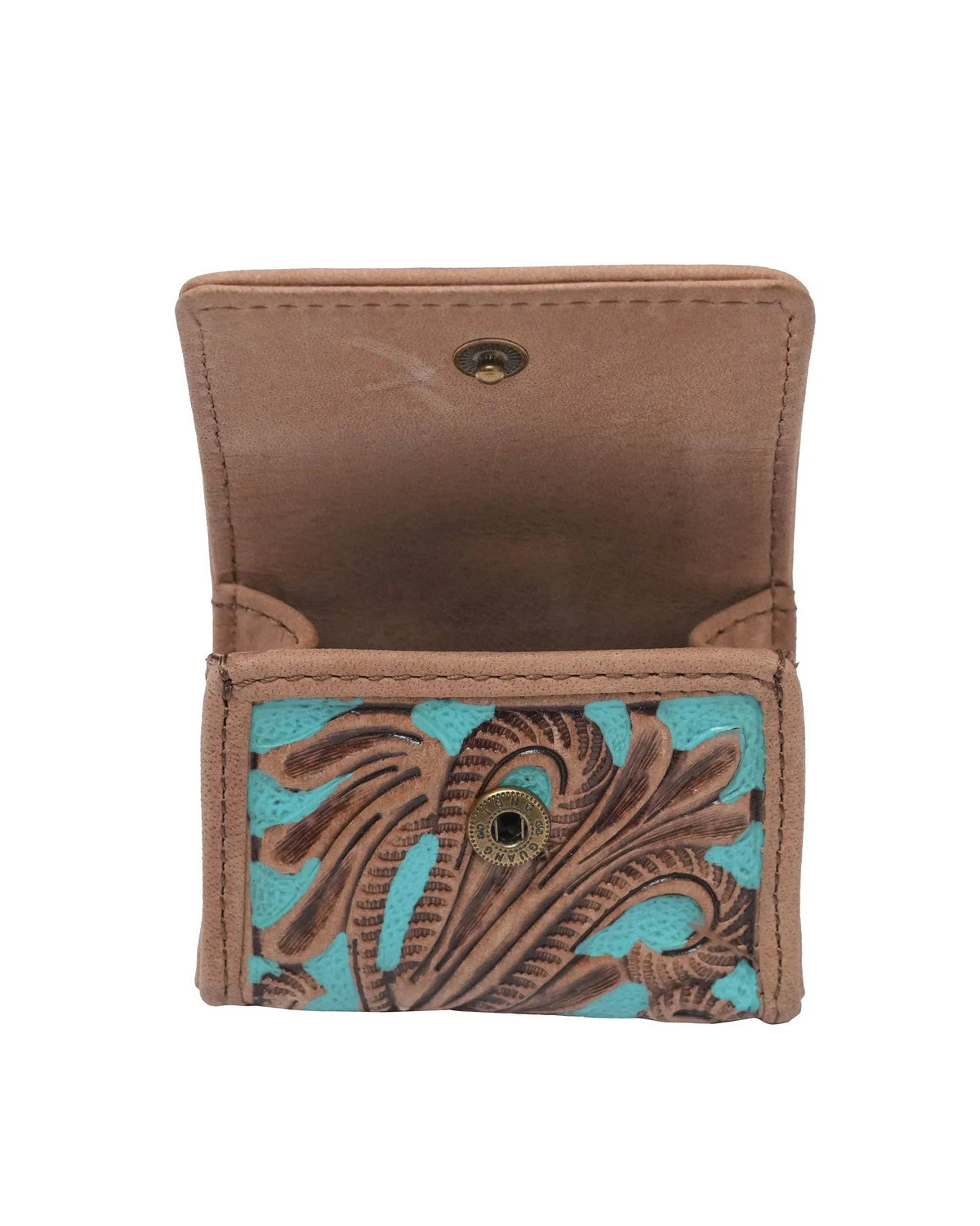 Loyal West - Handtooled Gloriana Clip On Bag Charm - Whiskey & Water