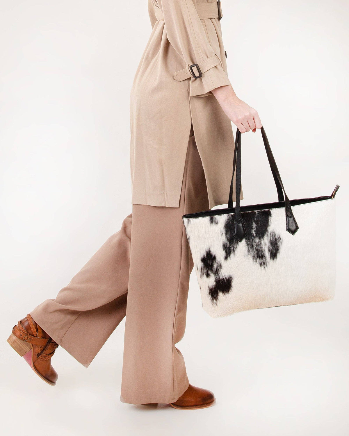 Loyal West - California Poppy Large Bag Black And White