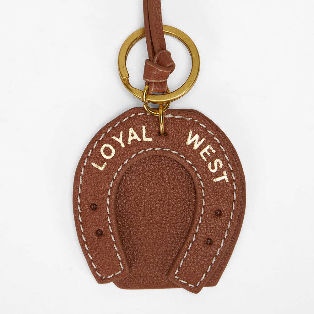 Myra Bag - Loyal West Horse Shoe Bag Charm In Calf Leather - Tan - Single