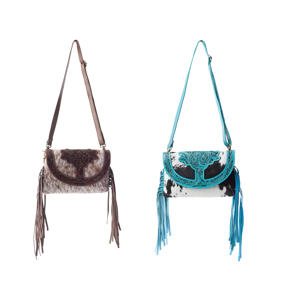 Myra Bag - Stonedrop Ridge Crossbody Bag In  Honey Chocolate - Honey Chocolate / Single