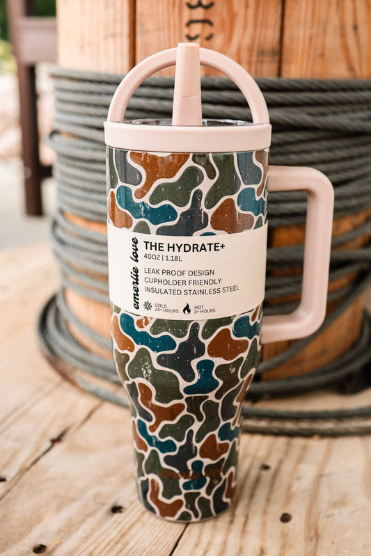 Emerlie Love - The Hydrate+ 40oz Tumbler - Aiden's Duck Camo