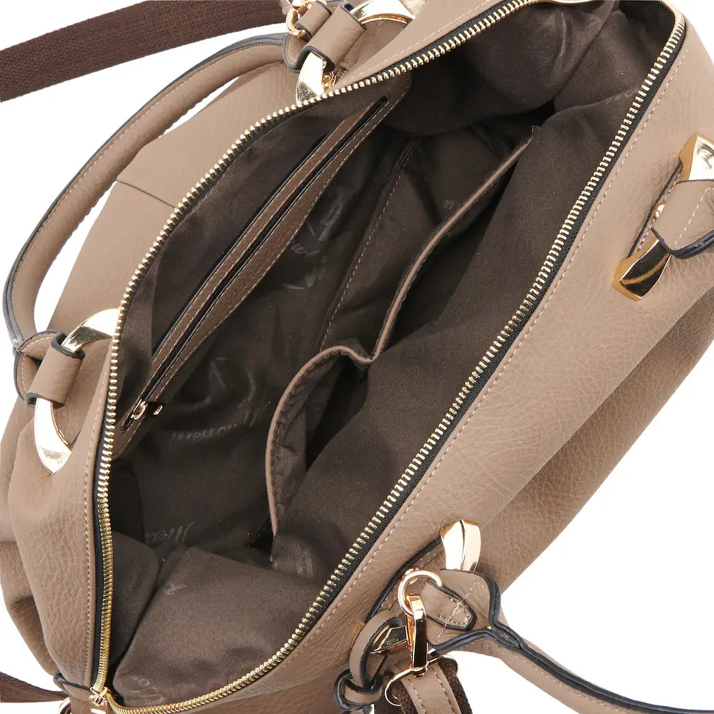Sam Dual Handle Satchel - Mistyrose