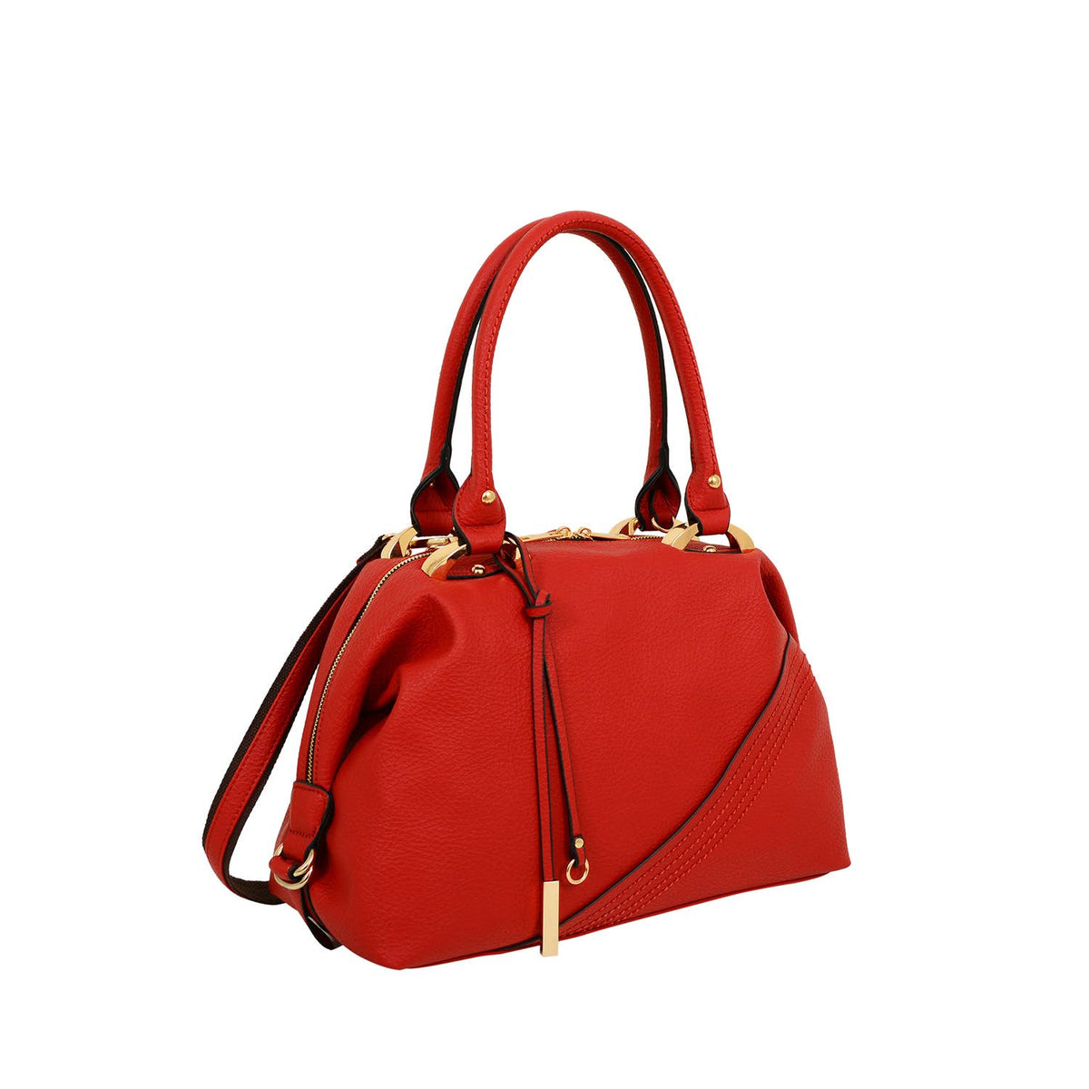 Sam Dual Handle Satchel - Mistyrose